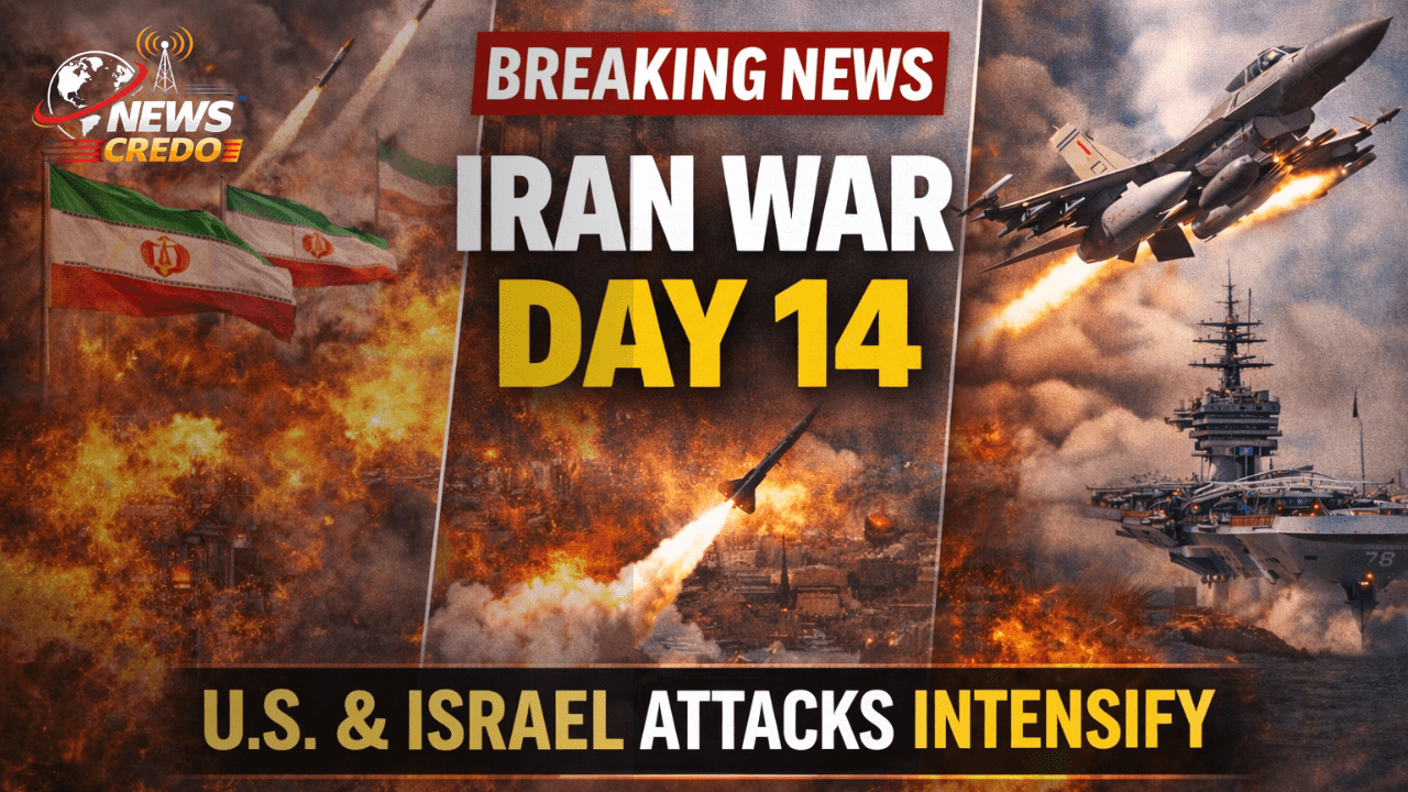 Iran War Enters Day 14 as U.S.–Israel Attacks Intensify and Regional Tensions Rise