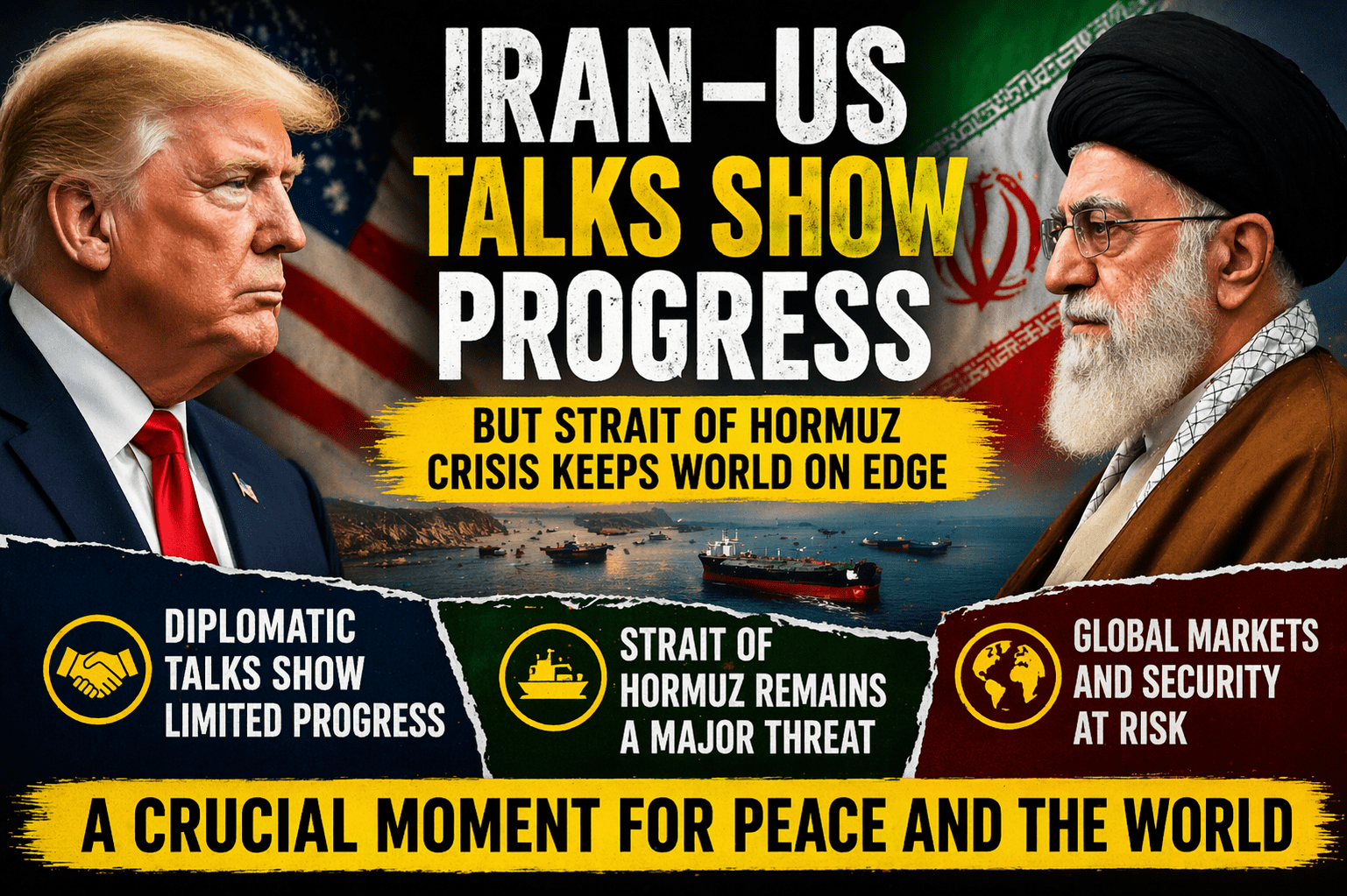 Iran–US Talks Show Progress but Strait of Hormuz Crisis Keeps World on Edge