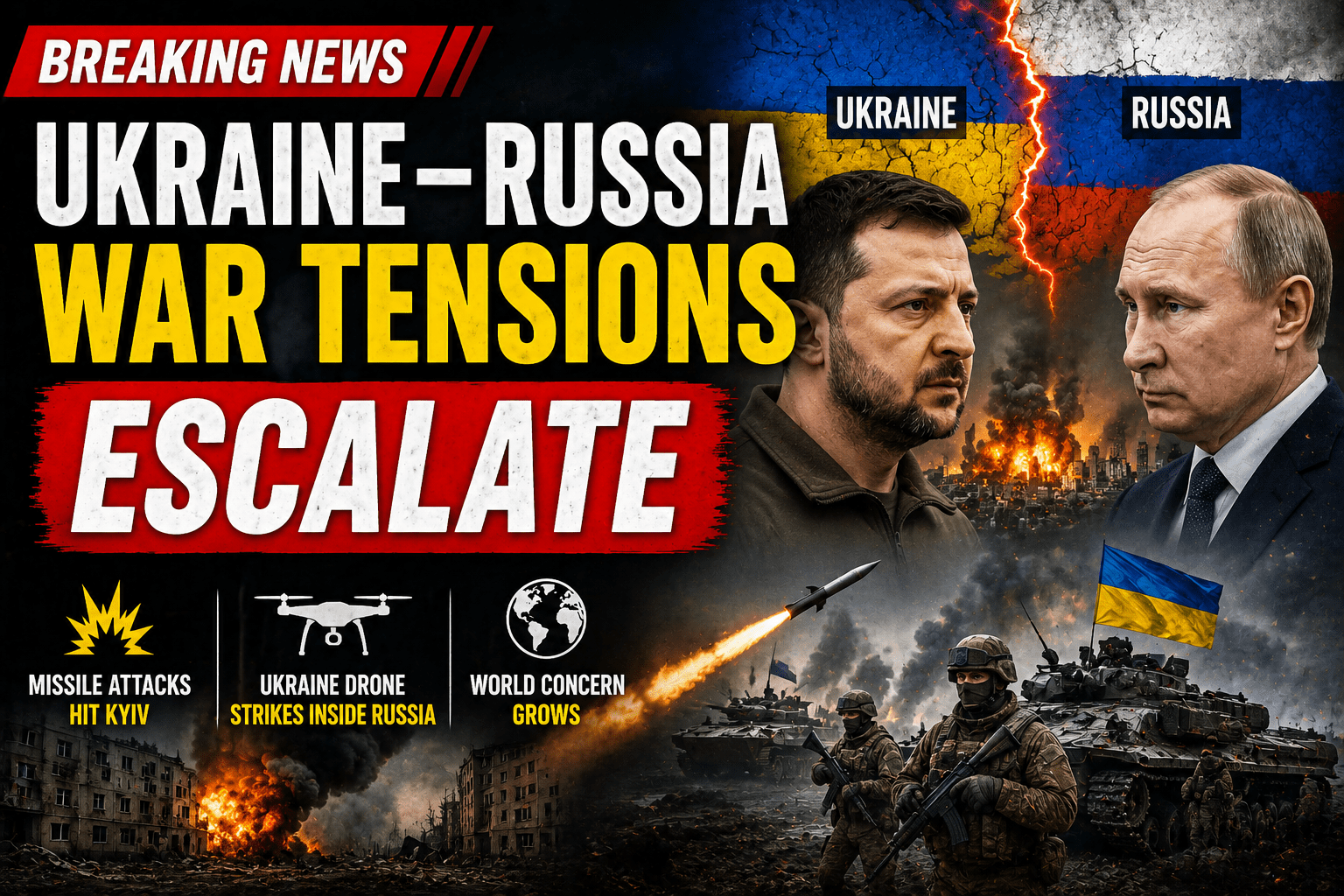 Ukraine-Russia war tensions escalate