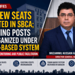 DG SBCA Muzammil Hussain Halepoto clarifies that no new seats have been created in SBCA and existing posts have been reorganized under Karachi’s town-based system.